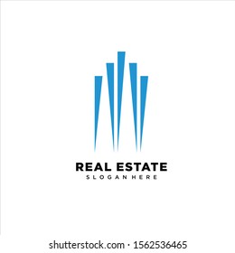 Real Estate Logo Design. Creative abstract real estate icon logo template, Creative Building Concept Logo Design Template,  logo design inspiration