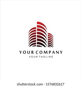 Real Estate Logo Design. Creative abstract real estate icon logo template, Creative Building Concept Logo Design Template,  logo design inspiration