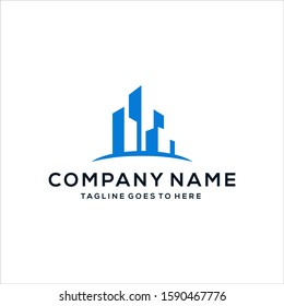 Real Estate Logo Design. Creative abstract real estate icon logo template
