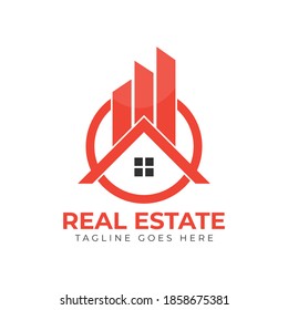 Real Estate Logo Design. Creative abstract real estate icon logo template.