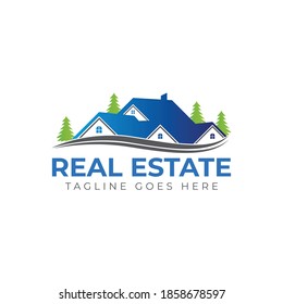 Real Estate Logo Design. Creative abstract real estate icon logo template. gold real estate logo.