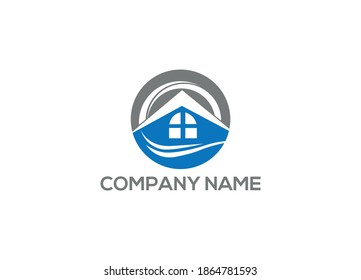 real estate Logo Design with Creative Modern vector icon template