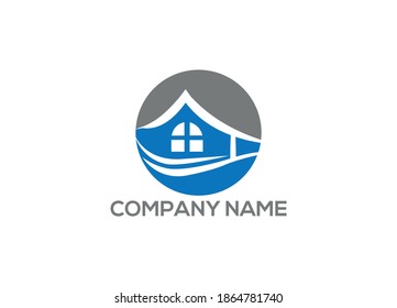 diseño de logotipo inmobiliario con plantilla de icono de vector moderno creativo