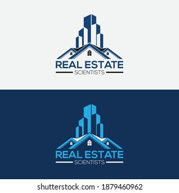 Real Estate Logo Design. Creative abstract real estate icon logo. Vector, Illustration.