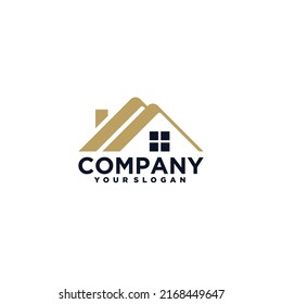 Diseño del logotipo inmobiliario. Logo de icono de bienes raíces abstractos creativos y plantilla de tarjeta de visita