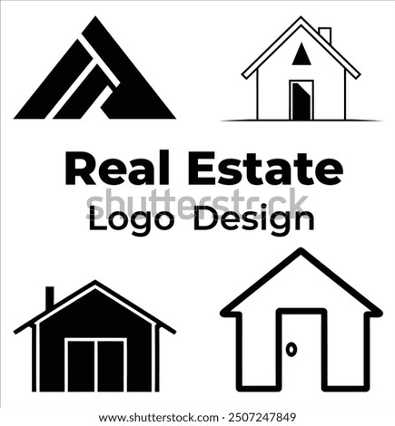 Real estate logo design eps 10