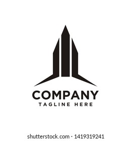 Real Estate Logo design flat style