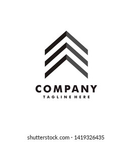 Real Estate Logo design flat style
