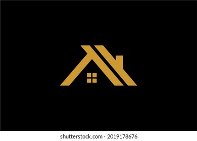 Real estate logo design. Home illustration symbol. 