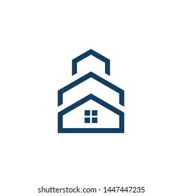 Real Estate Logo Design, House abstract, Creative abstract real estate icon logo - vector designs