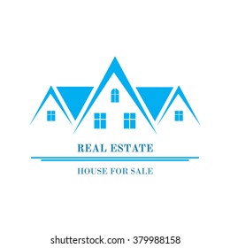 Real Estate logo design. House abstract concept icon