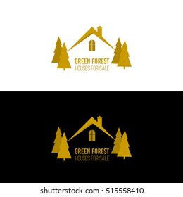 Real Estate logo design. House abstract concept icon. Vector illustration