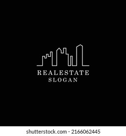 Real estate logo design icon template