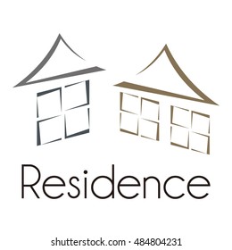 Real Estate Logo design, icons, symbols, vector, abstract, set, shapes