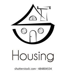 Real Estate Logo design, icons, symbols, vector, abstract, set, shapes