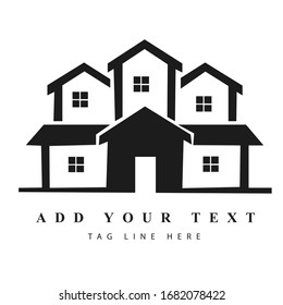 Real estate logo design & illustration vector art