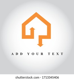 Real estate logo design & illustration high quality vector art 
