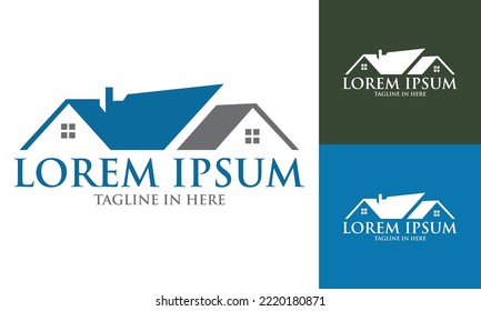 real estate logo design illustration inspiration for logo icon and banner