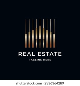 Real Estate logo design illustration vector template