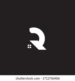 Real estate logo design images letter R