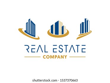 Real Estate Logo Design Inspiration , Business Building Logo , Engineering Elegant Logo