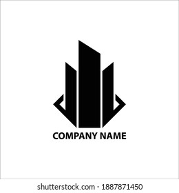 Real estate logo design inspiration vector image