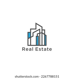 Real Estate logo design inspiration Vector Design Template