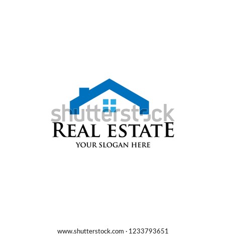 Real Estate Logo Design Isolated in White Background
