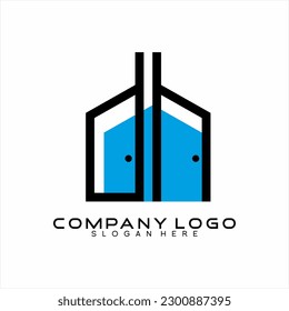 Real Estate logo design letter D H.