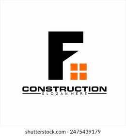 Real Estate logo design with letter F concept.