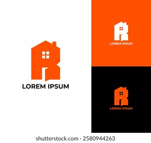 Real Estate Logo Design with Letter R