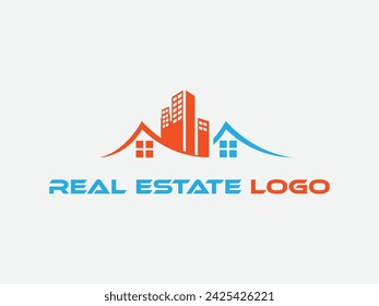 Real estate logo, design logo Linear Style isolated Usable for Real Estate, Construction, Architecture and Building Logos. Flat Vector Logo Design Template Element.