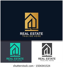 Minimalist Real Estate Logo Design Vector Stock Vector (Royalty Free ...