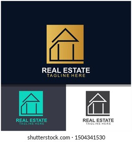Building Home Real Estate Logo Vector Stock Vector (Royalty Free ...