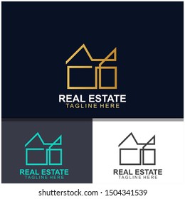 Real Estate Logo Design Modern Elegant Stock Vector (Royalty Free ...