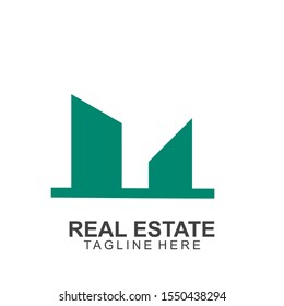 Real estate logo design.  modern and elegant style design. bussines logo design template