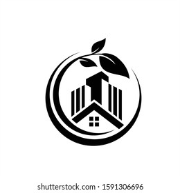 Real estate logo design. modern and elegant style design. bussines logo design template