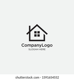 Real estate logo design. modern and elegant style design. business logo design template