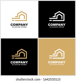 Real estate logo design. modern and elegant style design. bussines logo design template