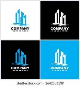 Real estate logo design. modern and elegant style design. bussines logo design template