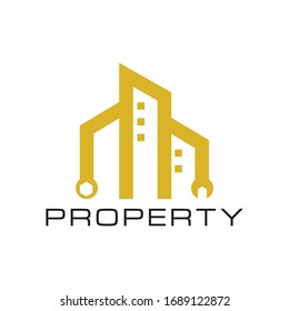 Real estate logo design. Modern and elegant style design. Bussines logo design template.