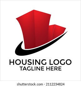 Real estate logo design. modern and elegant style design. bussines logo design template mockup artwork sketch of housing vector icon socity best for garden and townConstruction Architecture Building