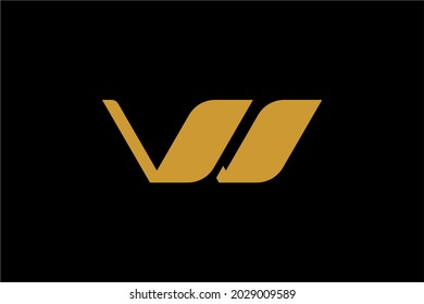 Real estate logo design. Monogram letter W house abstract symbol. Outline home icon vector.