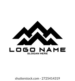 Design de logotipo imobiliário. Vista de perspectiva da construção moderna. Modelo do logotipo de residência. Logotipo de construção. Ideias do logotipo do arranha-céu.	