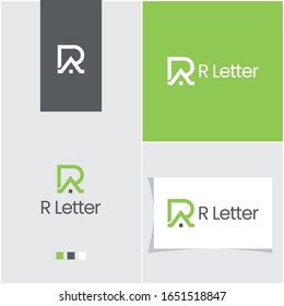 Real Estate Logo Design / R LetterTemplate For Buildings And Business Company