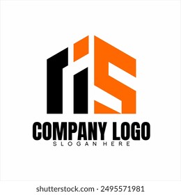 Real Estate logo design with RIS letter concept.