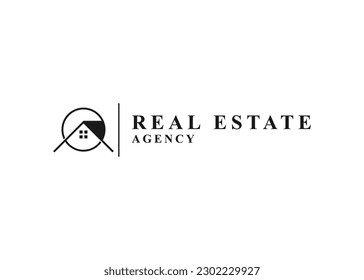 Real estate logo design simple