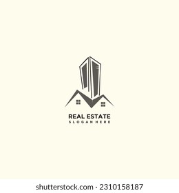 Real estate logo design simple