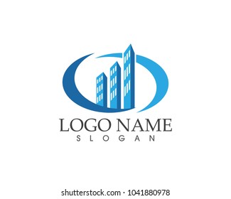 Real estate logo design template