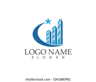 Real estate logo design template